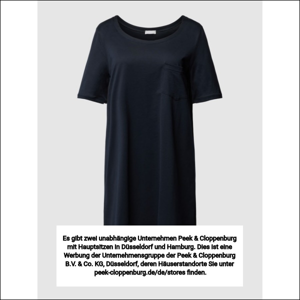 Hanro Damen Nachthemd Schwarz Gr. Mittel