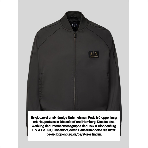 Armani Exchange Herren Bomberjacken & Blousons Schwarz Gr. Groß